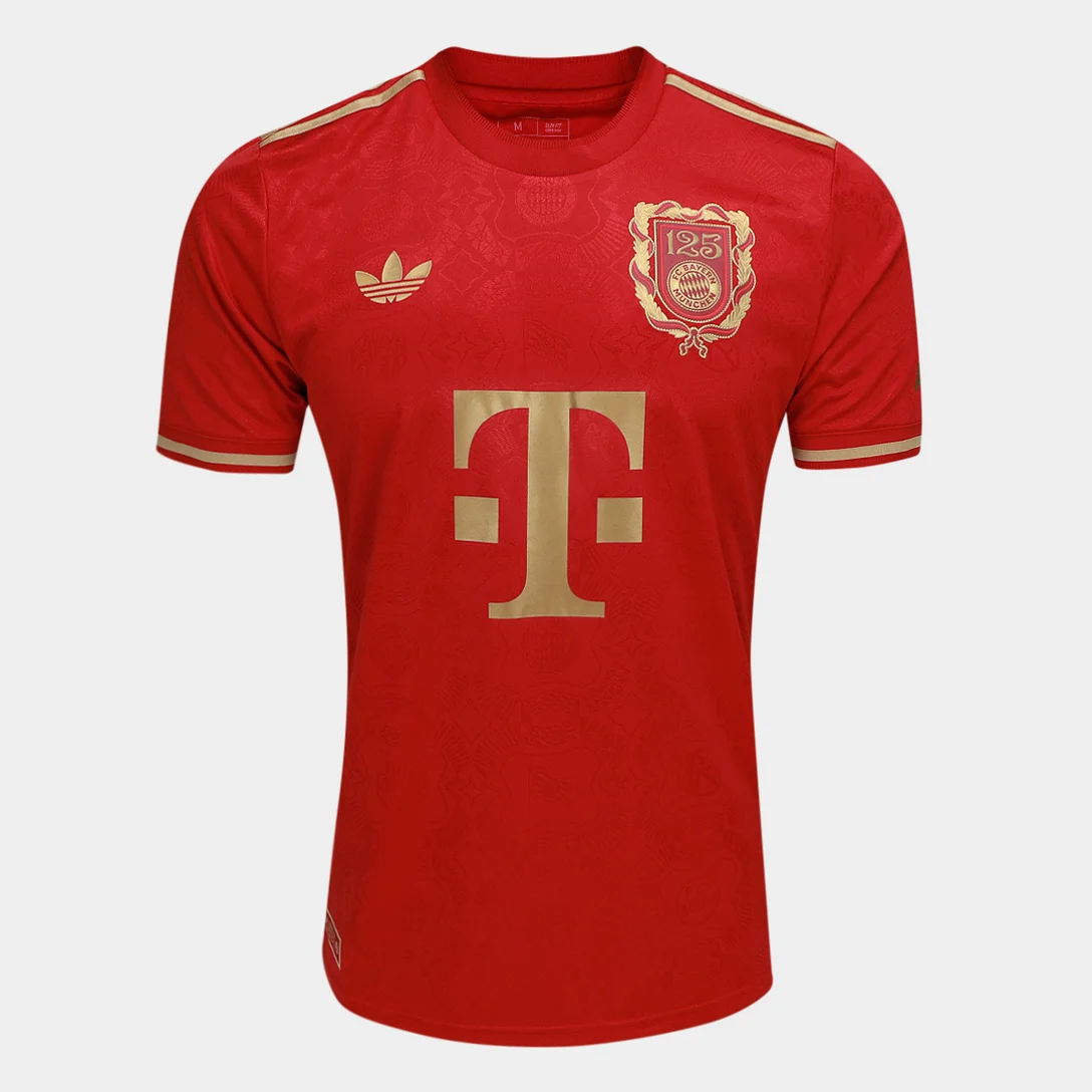 Camisa Bayern Munich 125 Anos - 2025/26 Vermelha
