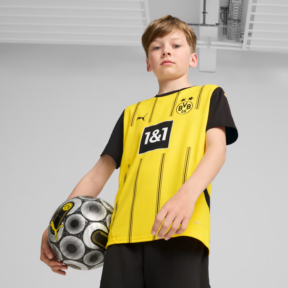 Kit Infantil Borussia Dortmund I - 2024/25 Amarelo