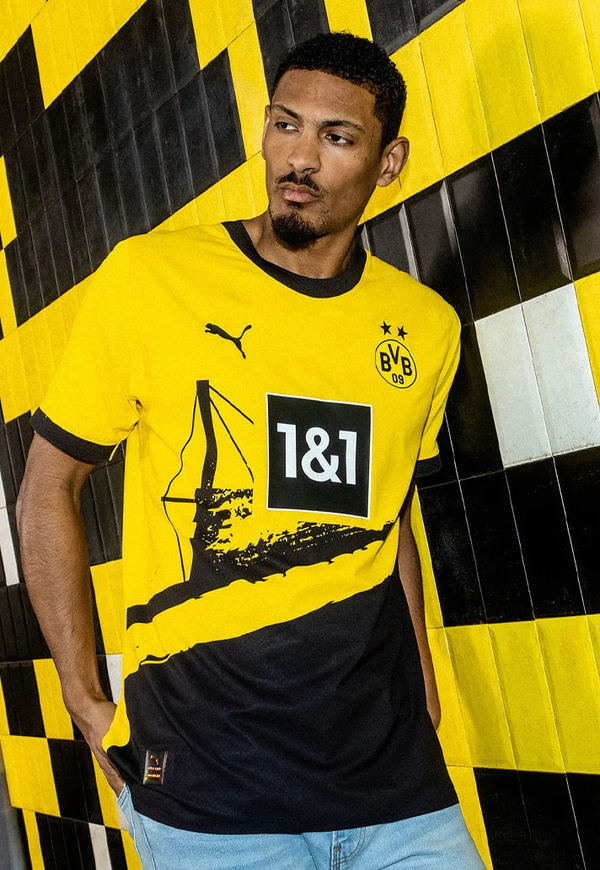 Camisa Jogador Borussia Dortmund I - 2023/24 Amarela e Preta