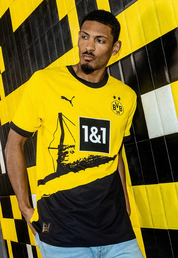 Camisa Jogador Borussia Dortmund I - 2023/24 Amarela e Preta