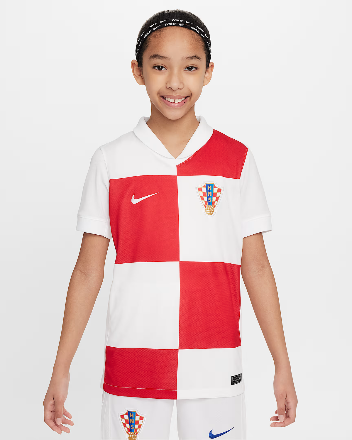 Kit Infantil Croácia I - 2024/25 Branca e Vermelha