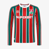 Camisa Manga Longa Fluminense I - 2025/26 Vinho e Verde