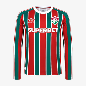 Camisa Manga Longa Fluminense I - 2025/26 Vinho e Verde