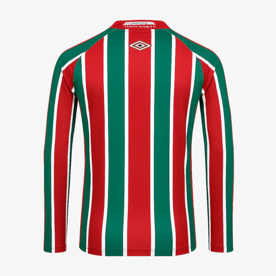 Camisa Manga Longa Fluminense I - 2025/26 Vinho e Verde