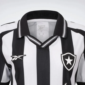 Camisa Feminina Botafogo I - 2025/26 Preta e Branca