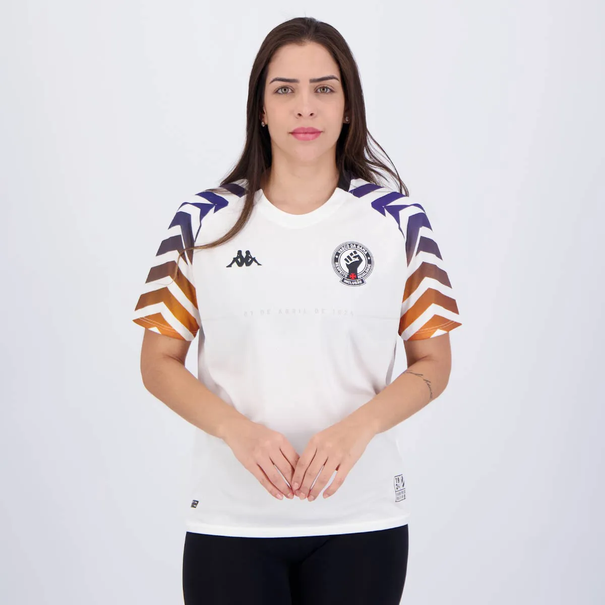 Camisa Feminina Vasco Aquecimento - 2024/25 Branca