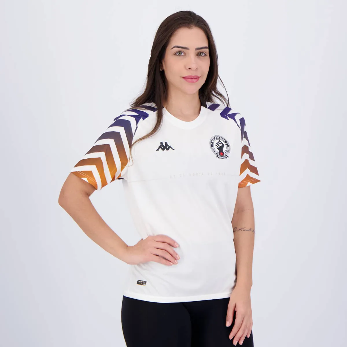 Camisa Feminina Vasco Aquecimento - 2024/25 Branca