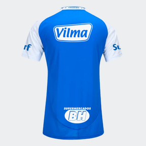 Camisa Feminina Com Patrocínios Cruzeiro I - 2025/26 Azul