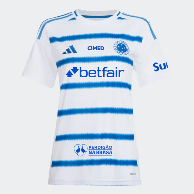 Camisa Feminina Com Patrocínios Cruzeiro II - 2025/26 Branca