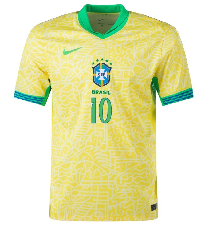 Camisa Brasil I - 2024/25 Neymar Jr. N° 10