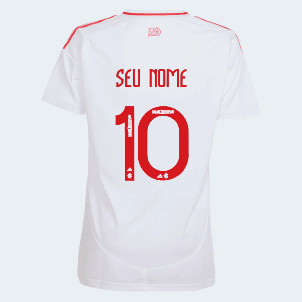 Camisa Feminina Internacional II - 2025/26 Branca