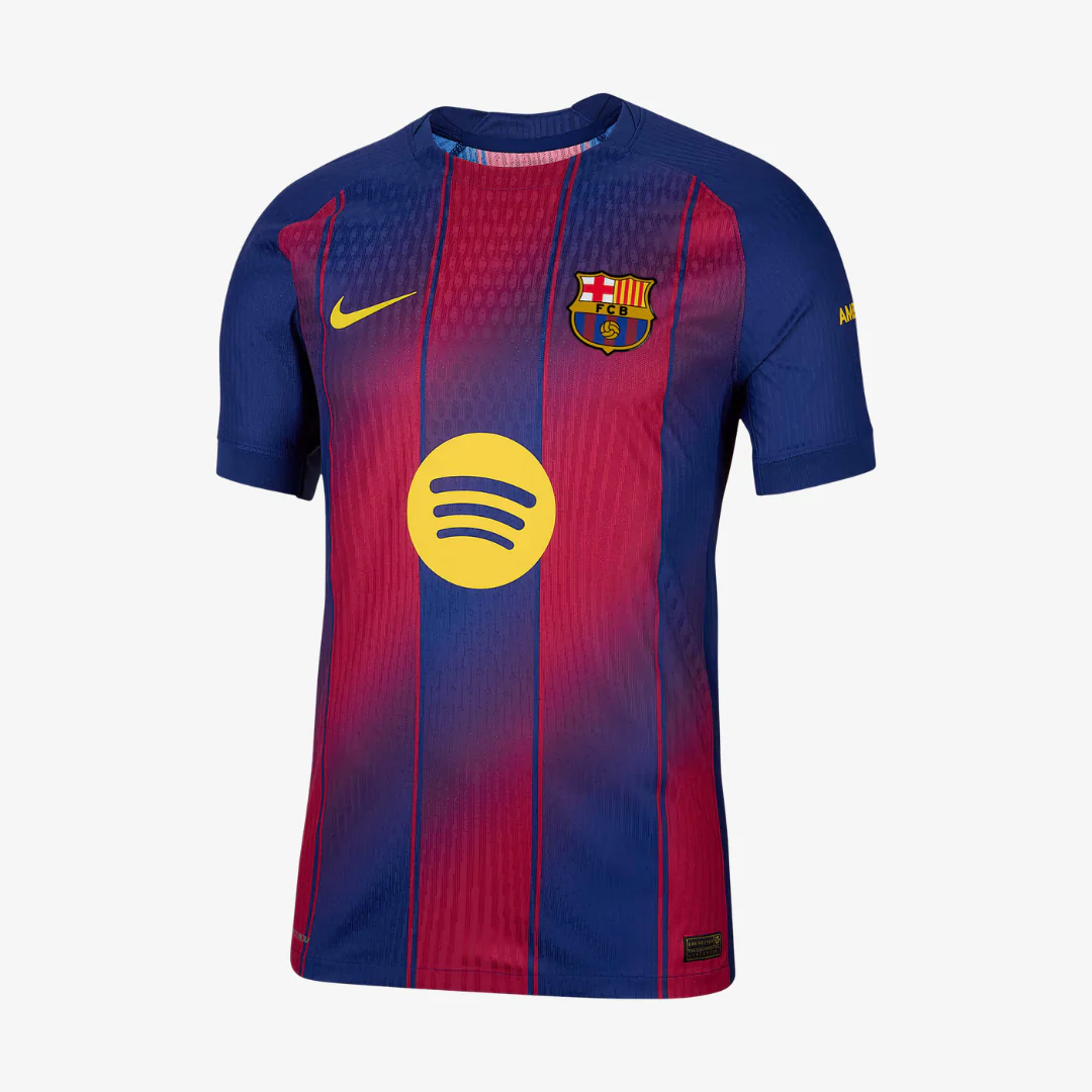 Camisa Barcelona I - 2025/26 Azul e Vermelha