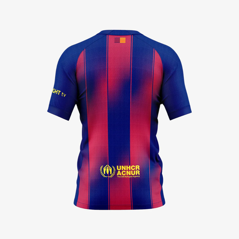 Camisa Barcelona I - 2025/26 Azul e Vermelha