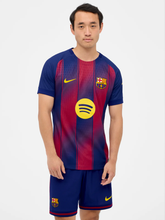 Camisa Versão Jogador Barcelona I - 2025/26 Azul e Vermelha