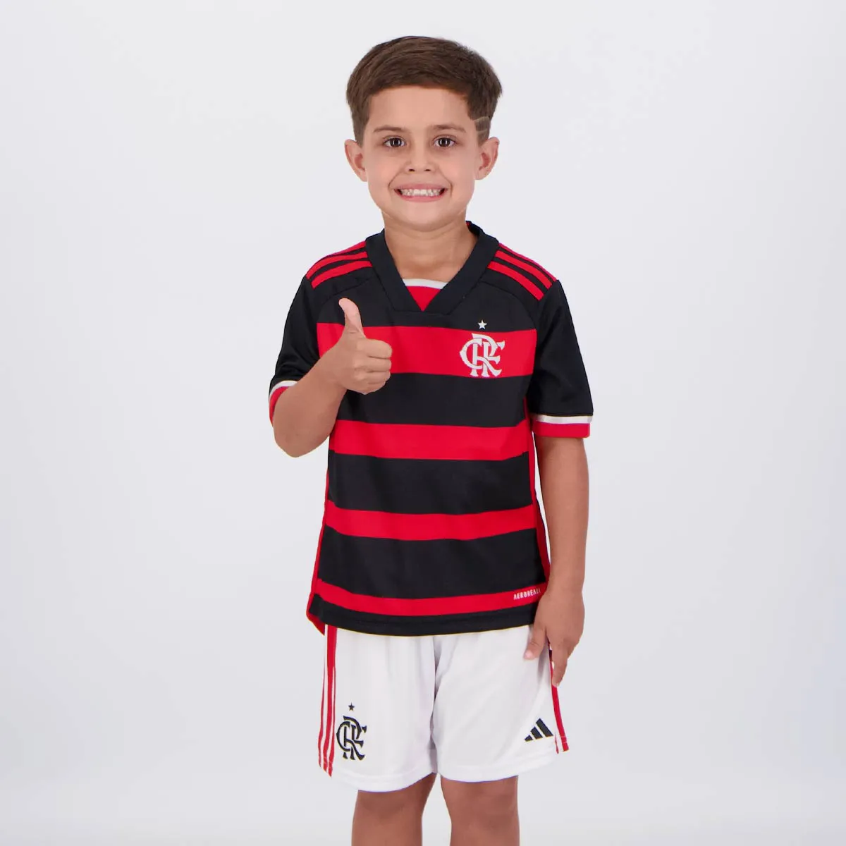 Kit Infantil Flamengo I - 2024/25 Preta e Vermelha