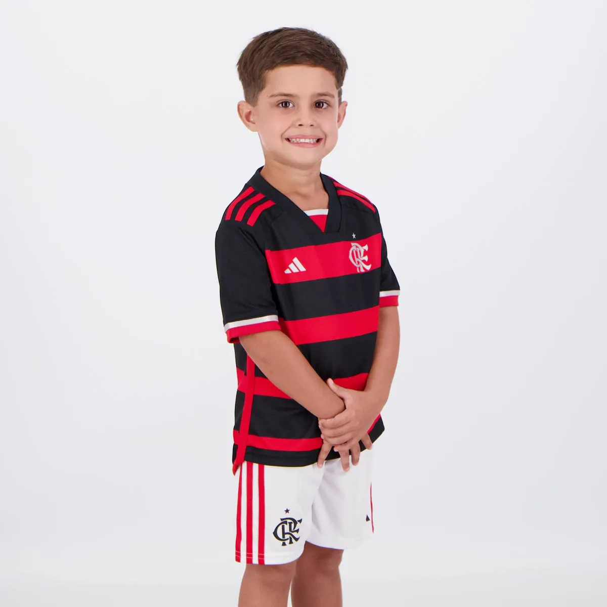 Kit Infantil Flamengo I - 2024/25 Preta e Vermelha