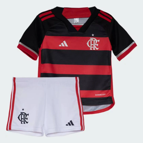 Kit Infantil Flamengo I - 2024/25 Preta e Vermelha