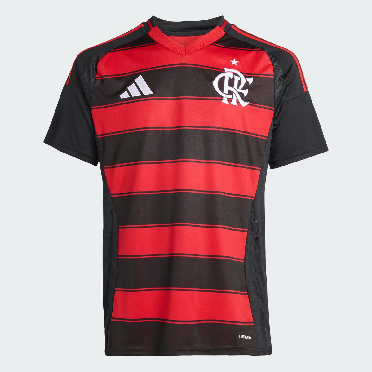 Camisa Flamengo I - 2025/26 Preta e Vermelha