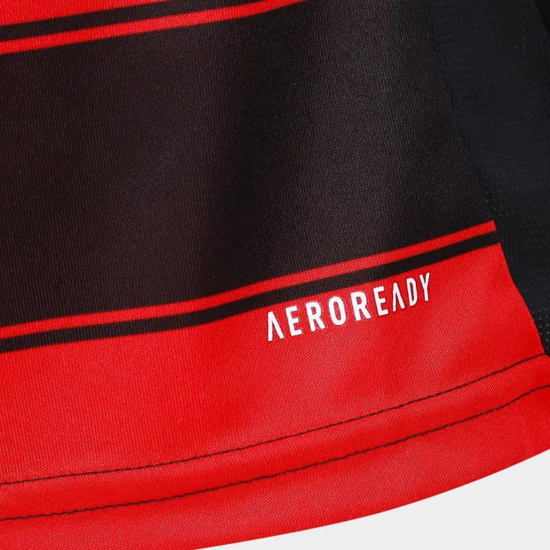 Camisa Feminina Flamengo I - 2025/26 Preta e Vermelha