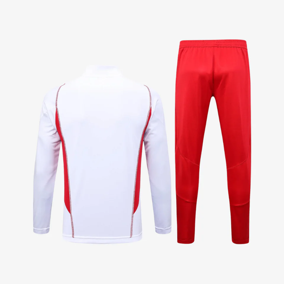 Conjunto Flamengo Treino - 2025/26 Branco e Vermelho