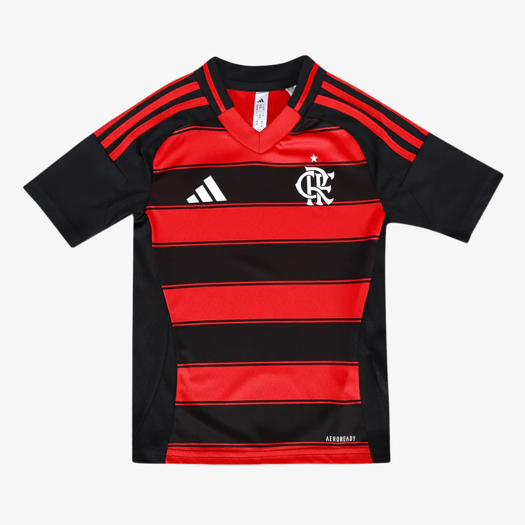 Kit Infantil Flamengo I - 2025/26 Preto e Vermelho