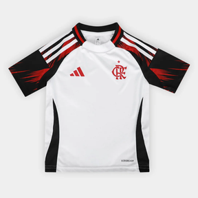Kit Infantil Flamengo II - 2025/26 Branco e Preto