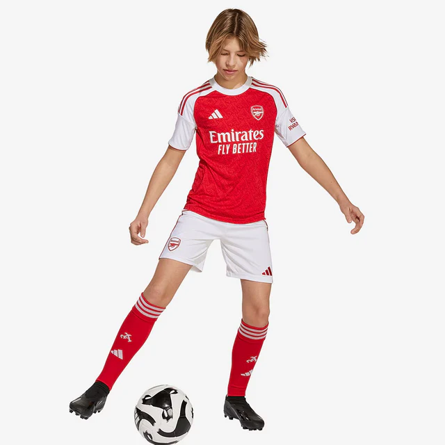 Kit Infantil Arsenal I - 2025/26 Vermelha