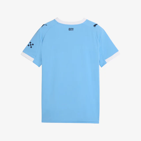 Kit Infantil Manchester City I - 2025/26 Azul e Branco