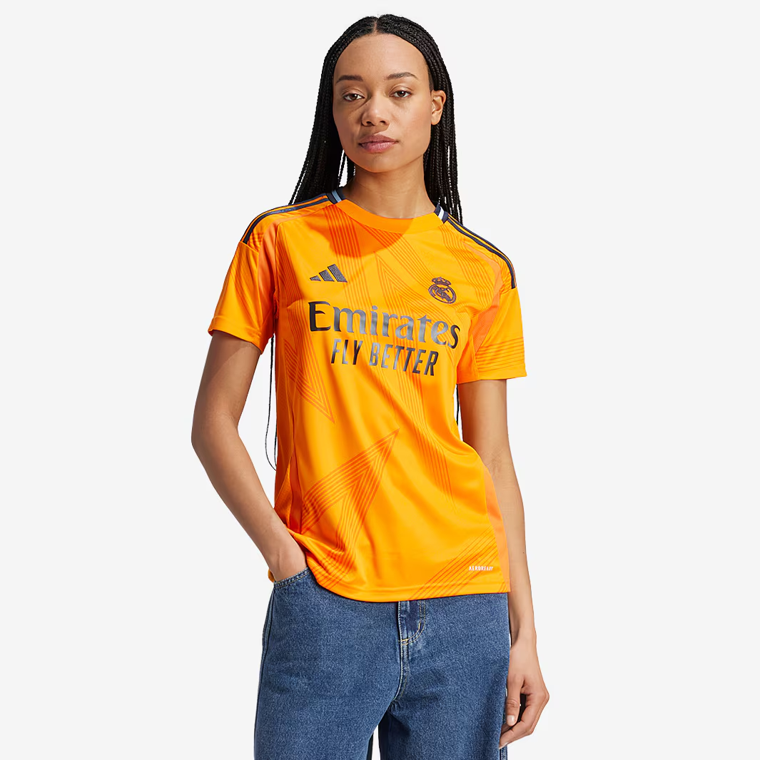 Camisa Feminina Real Madrid II - 2024/25 Laranja