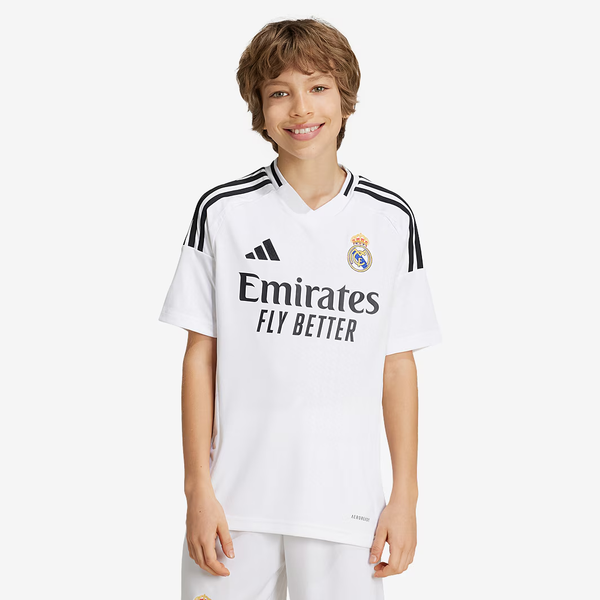 Kit Infantil Real Madrid I - 2024/25 Branca