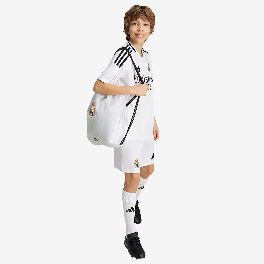 Kit Infantil Real Madrid I - 2024/25 Branca