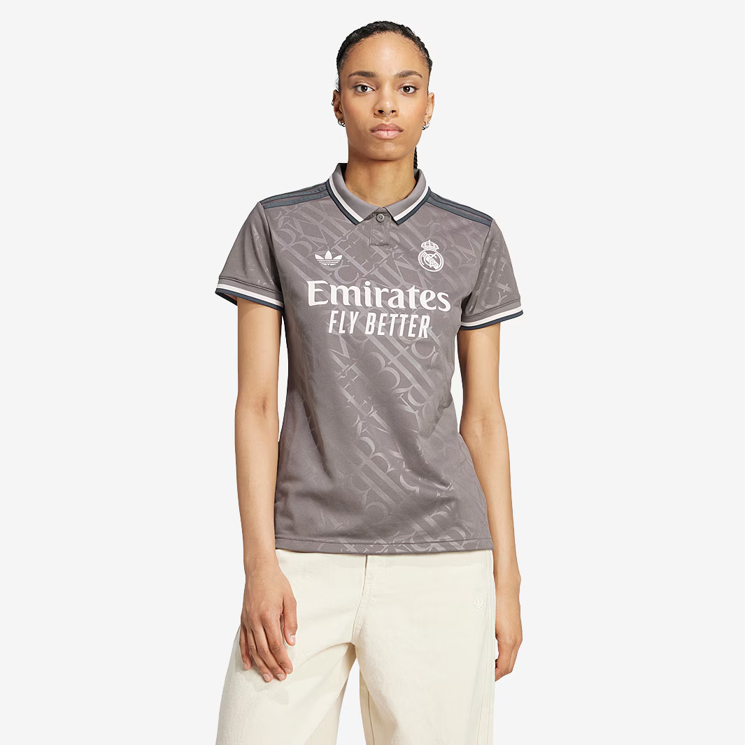 Camisa Feminina Real Madrid III - 2024/25 Cinza