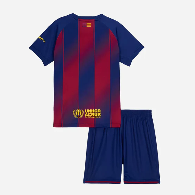 Kit Infantil Barcelona I - 2025/26 Azul e Vermelho