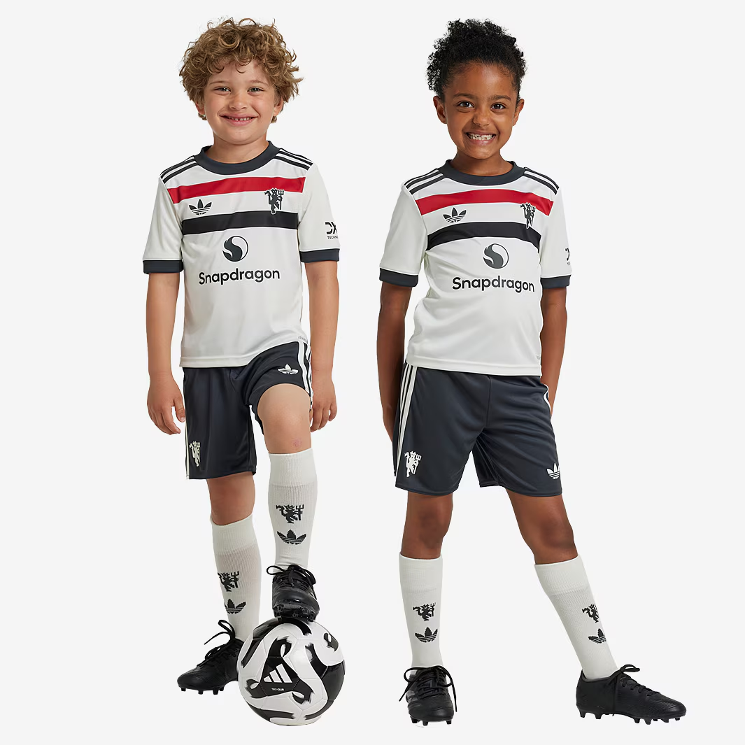 Kit Infantil Manchester United III - 2024/25 Branco