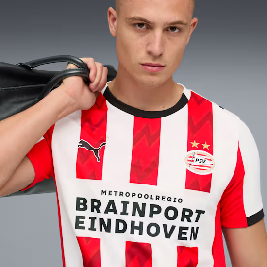 Camisa PSV I - 2025/26 Branca e Vermelha