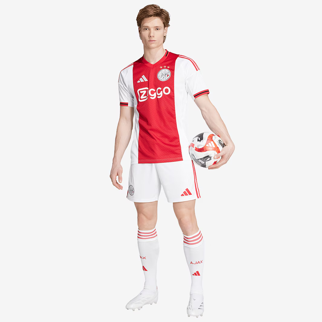 Camisa Ajax I - 2025/26 Vermelha e Branca