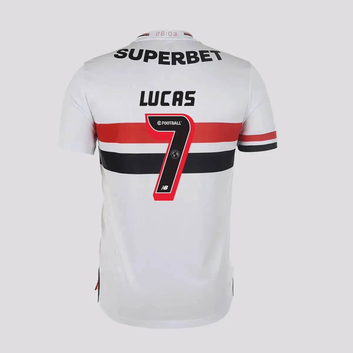 Camisa São Paulo I - 2025/26 Lucas N° 7