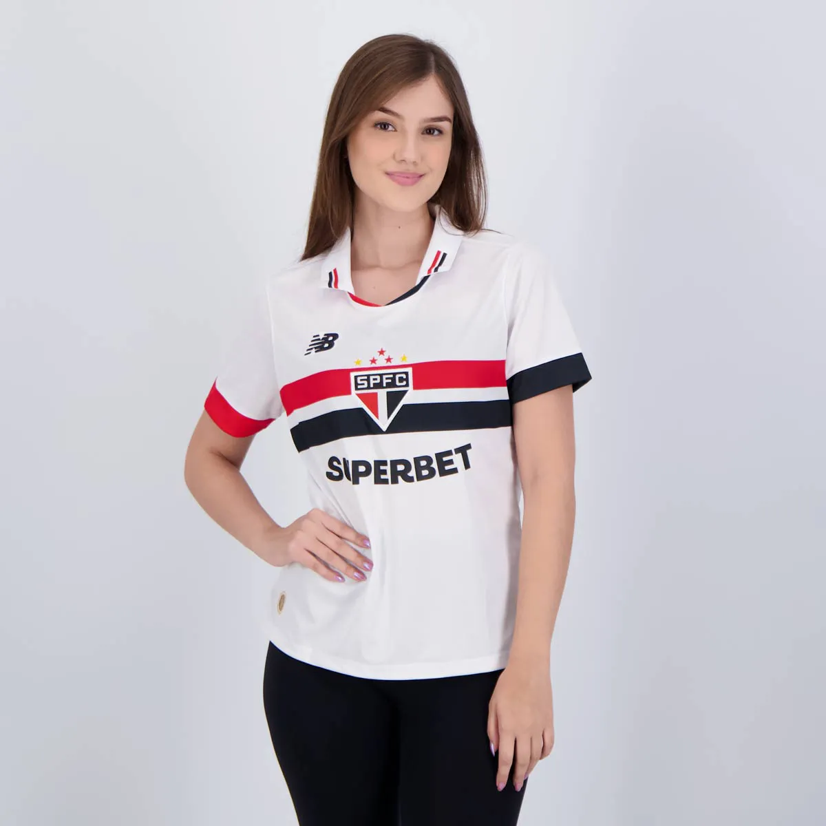Camisa Feminina São Paulo I - 2024/25 Branca