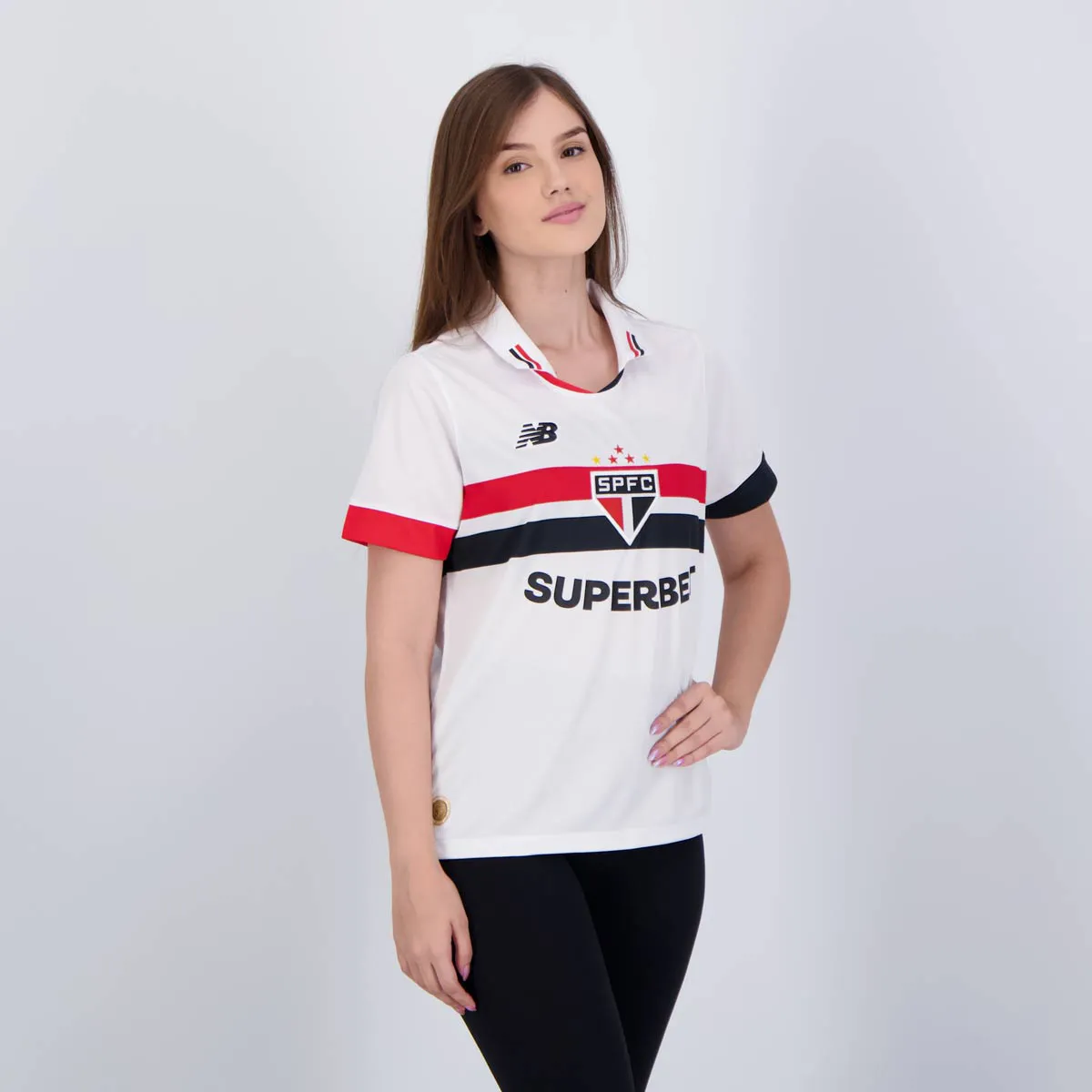 Camisa Feminina São Paulo I - 2024/25 Branca
