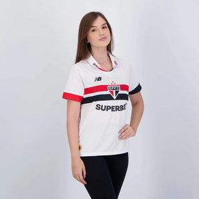 Camisa Feminina São Paulo I - 2024/25 Branca
