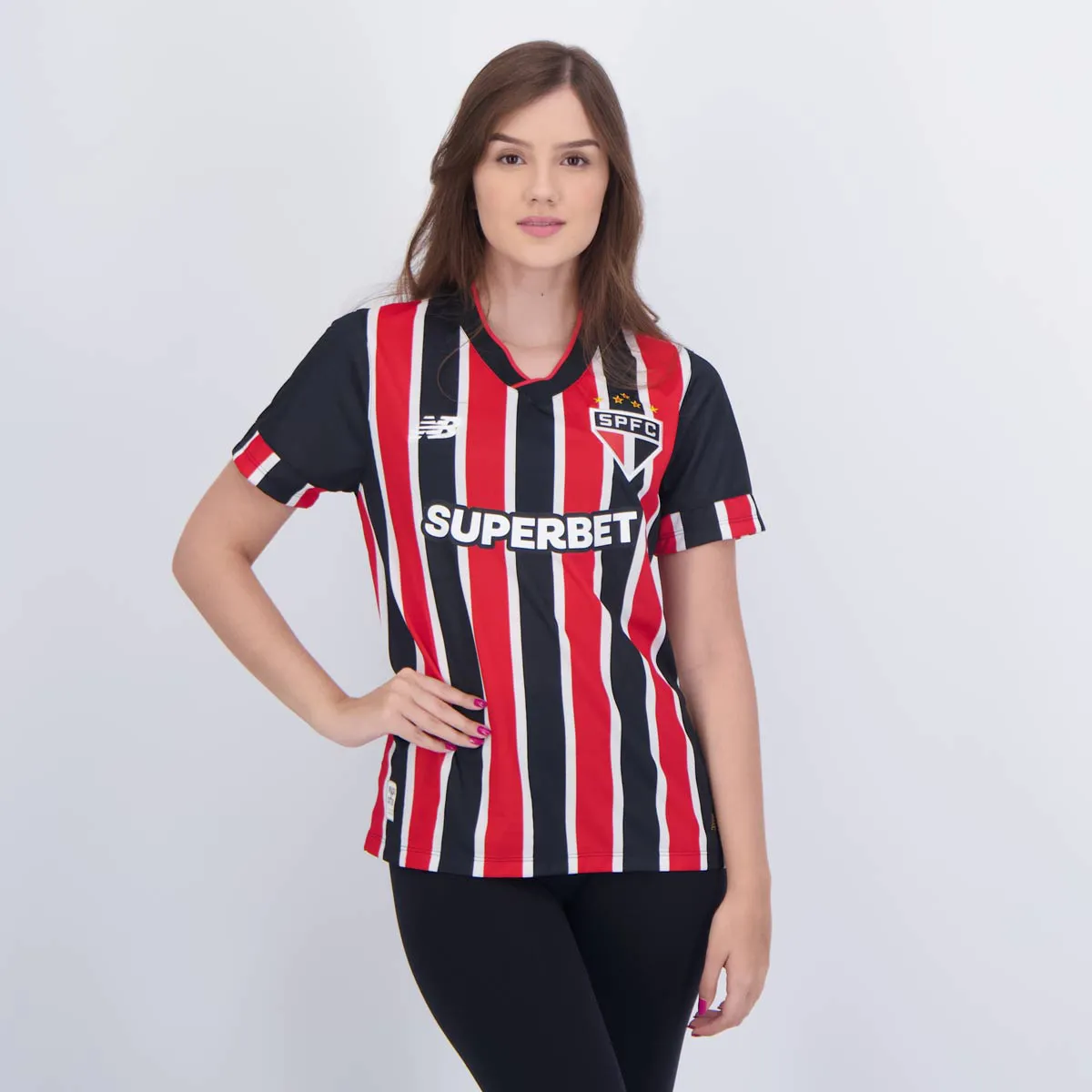 Camisa Feminina São Paulo II - 2024/25 Tricolor
