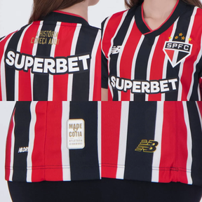 Camisa Feminina São Paulo II - 2024/25 Tricolor