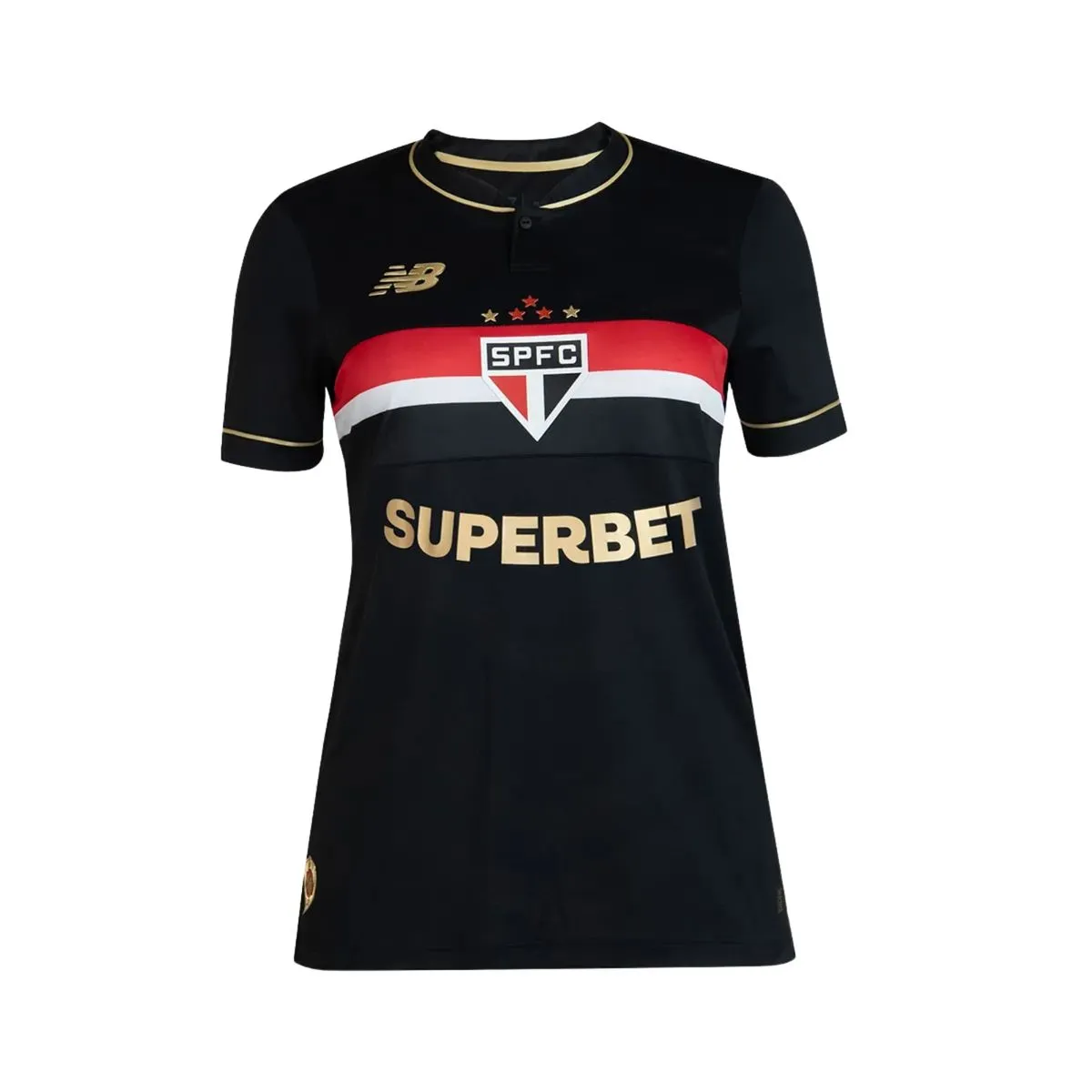 (PRÉ VENDA) Camisa Feminina São Paulo III Comemorativa - 2025/26 Preta