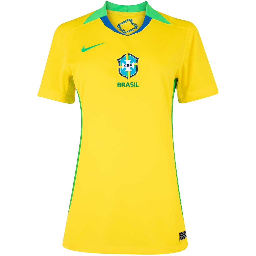 Camisa Feminina Brasil I - 2025/26 Amarela