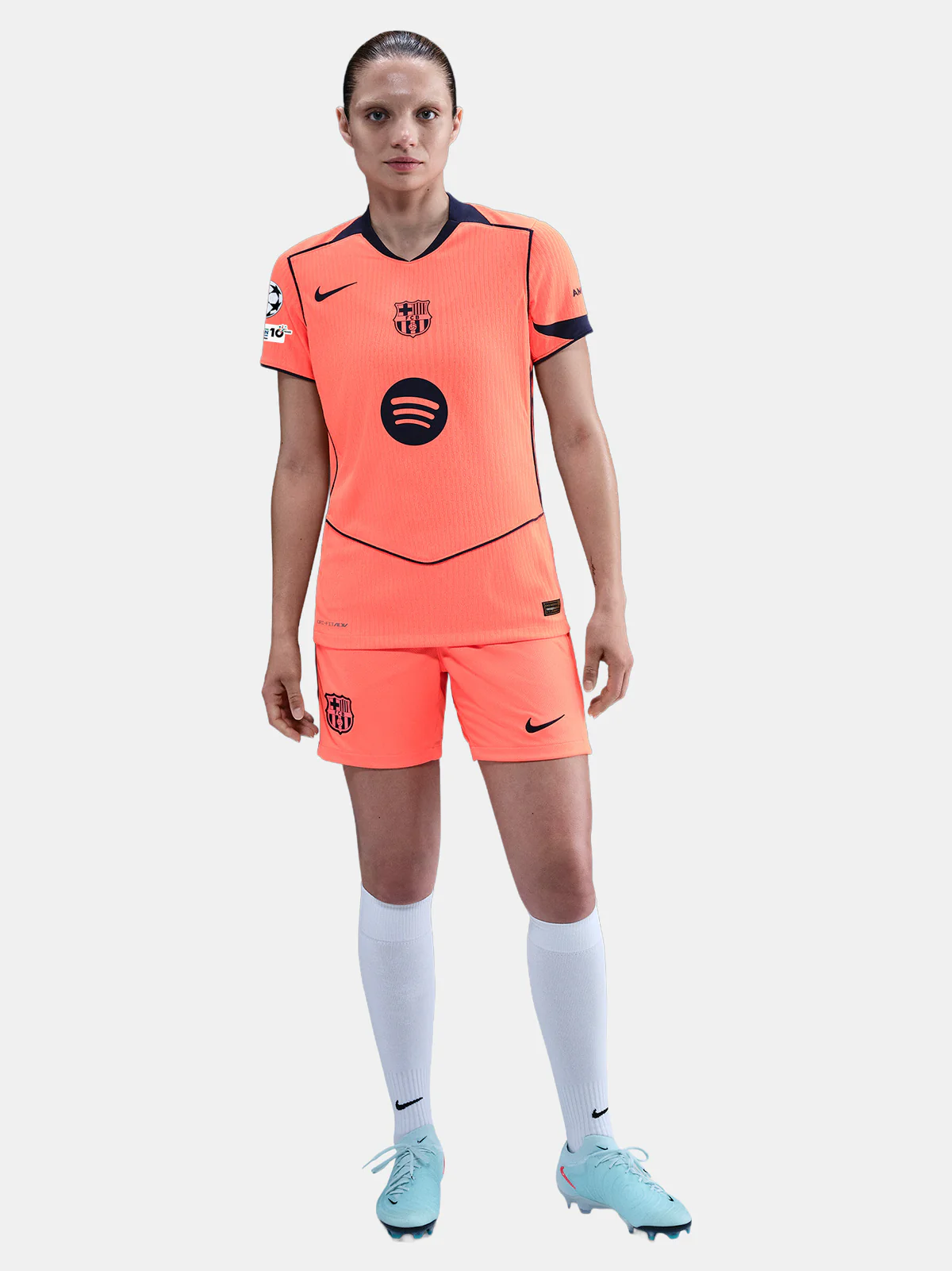 Camisa Feminina Barcelona III - 2025/26 Laranja