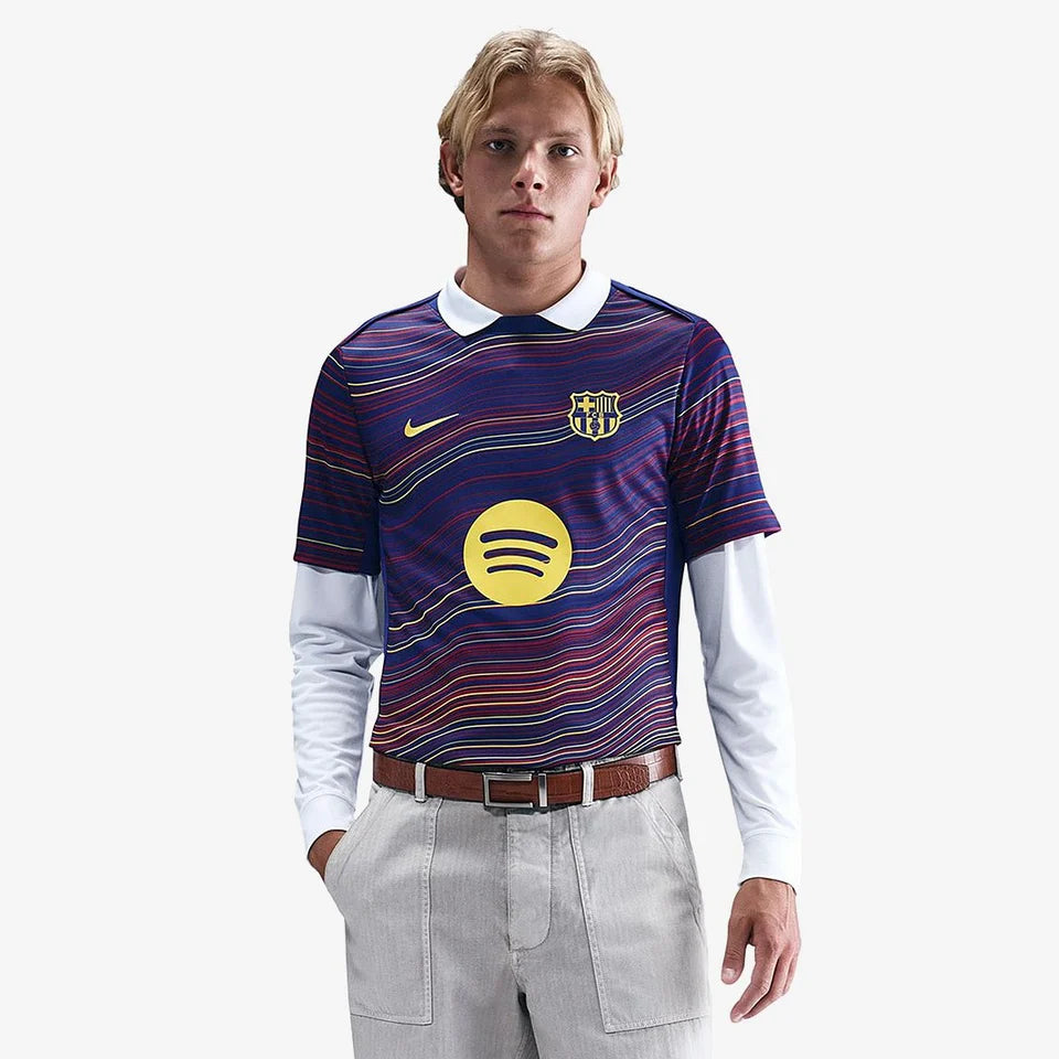Camisa Barcelona Pré Jogo - 2025/26 Roxa