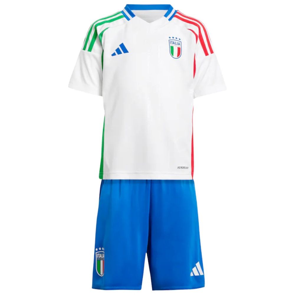 Kit Infantil Itália II - 2024/25 Branco e Azul