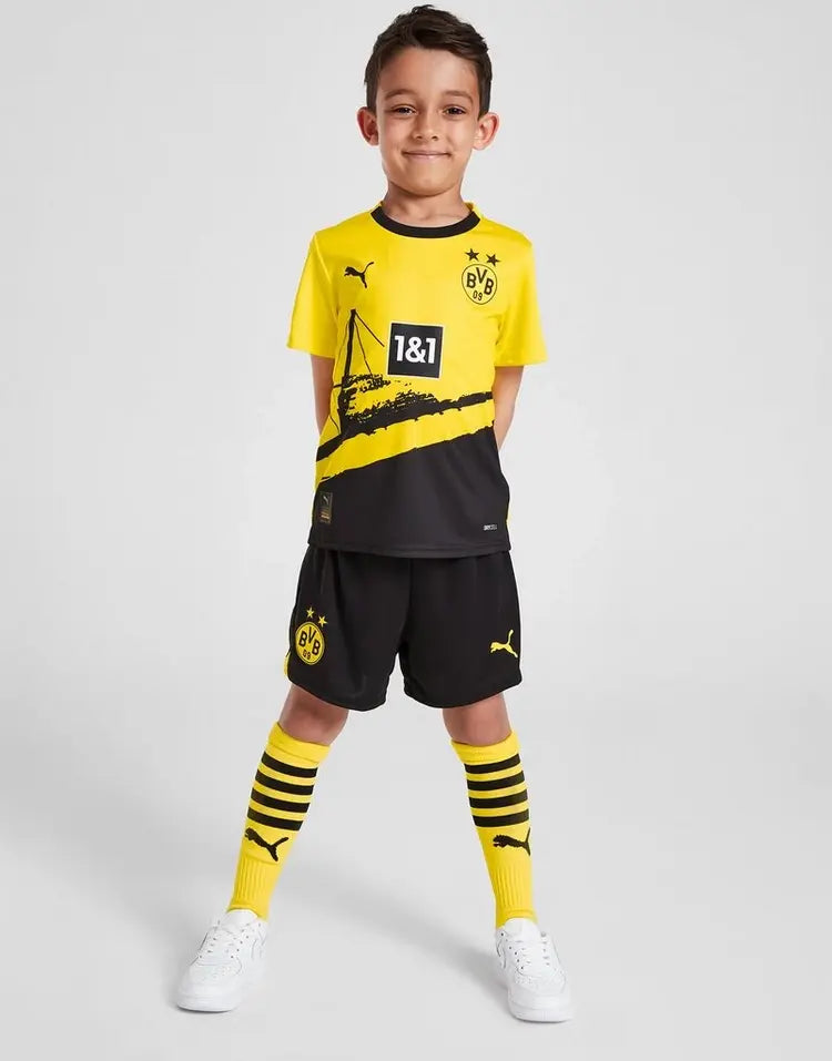 Kit Puma Borussia Dortmund I - 2023/24 Infantil