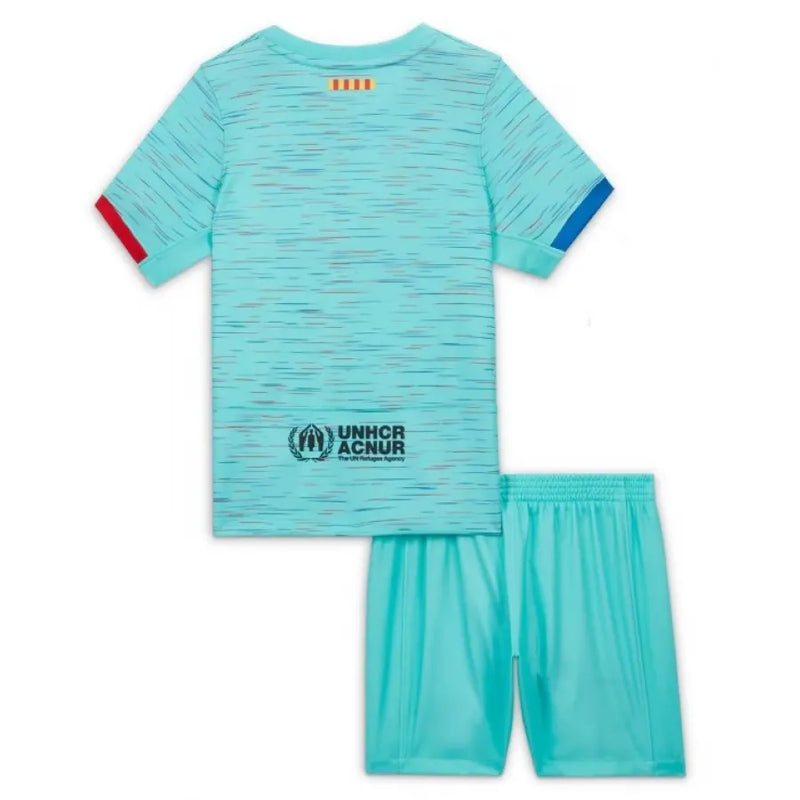 Kit Adidas Nike Barcelona III - 2023/24 Infantil