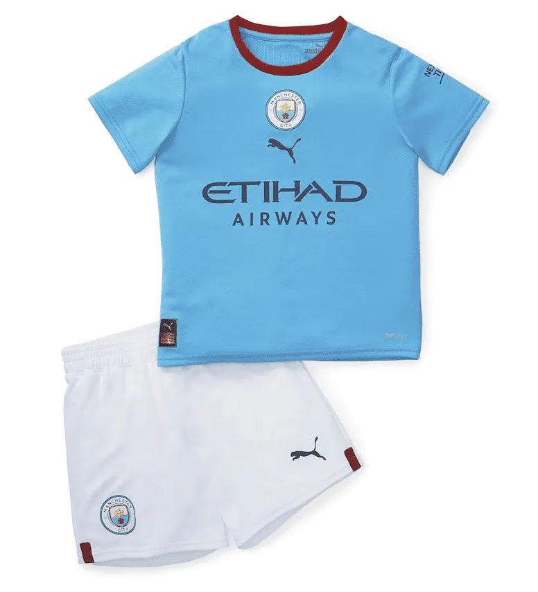 Kit Puma Manchester City I - 2022 Infantil